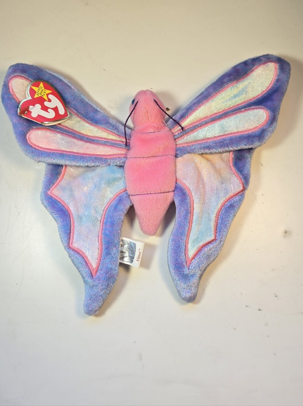 Ty Original Beanie Baby Flitter the Butterfly Plush